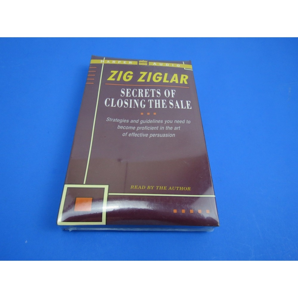 New Sealed Zig Ziglar Secrets of Closing the Sale Audiobook Rare Harper Version